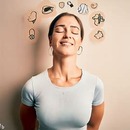 woman doing visualization